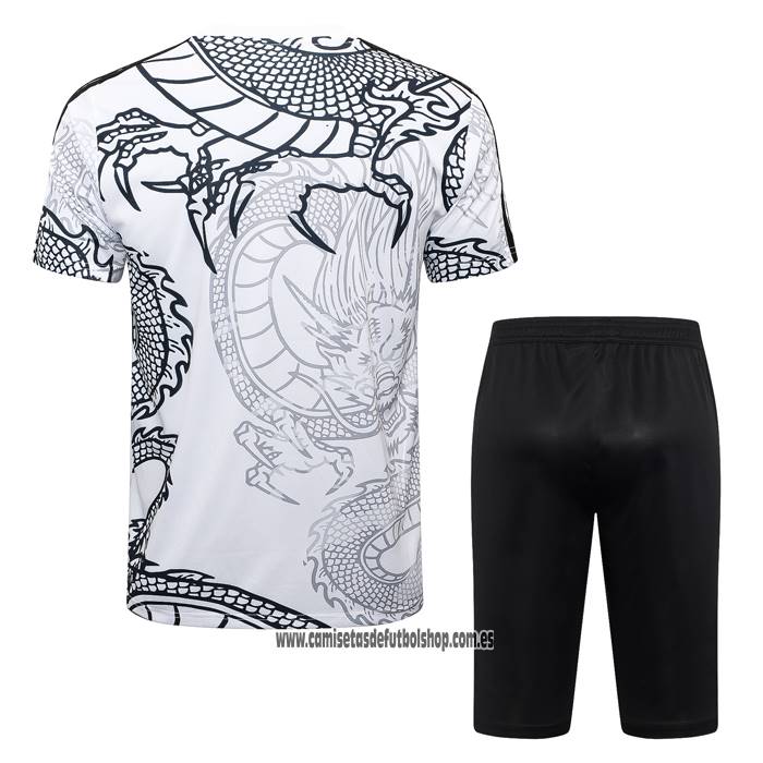 Chandal del Real Madrid Dragon 24-25 Manga Corta Blanco - Pantalon Corto